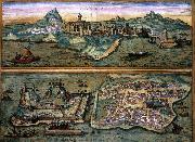 joris Hoefnagel View of Candia and Corfu china oil painting artist